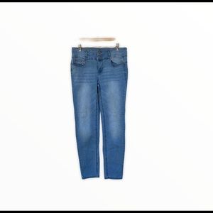 Wax Jean Butt I Love You Button Skinny Jeans